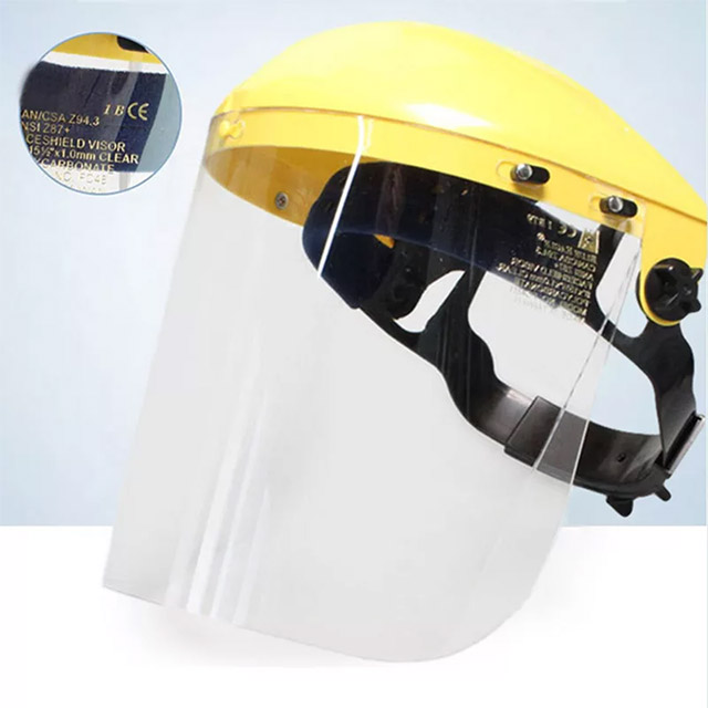 trabajo 3 piezas de cartel de protección facial de seguridad con visera para médicos al aire libre protector para la cara cocina transparente 